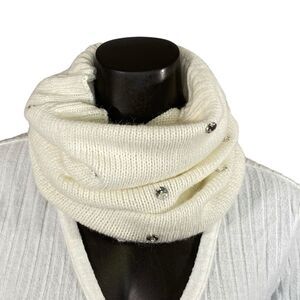 Victoria's Secret Cozy Knit Infinity Scarf Embellished with Rhinestones